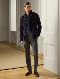Veste de treillis Crawford en daim - Classic Chairman Navy