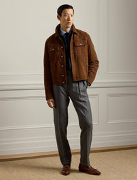 Veste Weaver en daim - Chestnut Brown