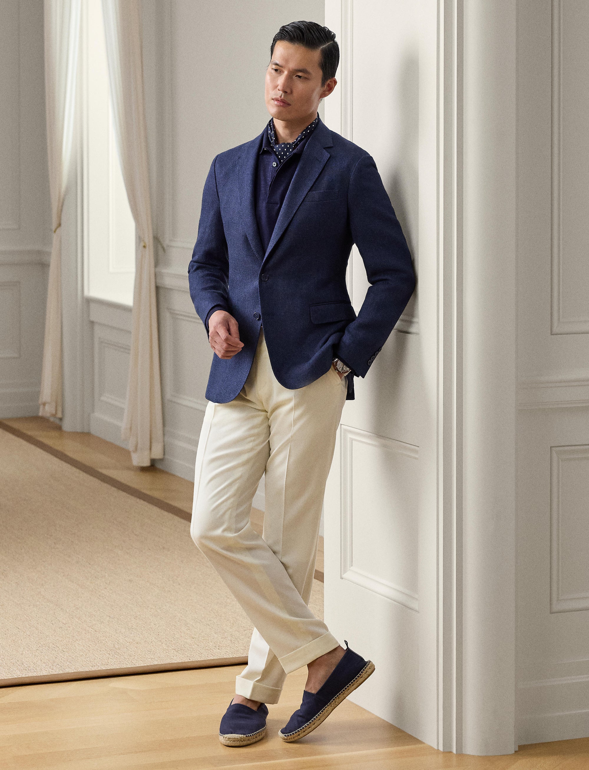 Polo en piqué de lin - Classic Chairman Navy