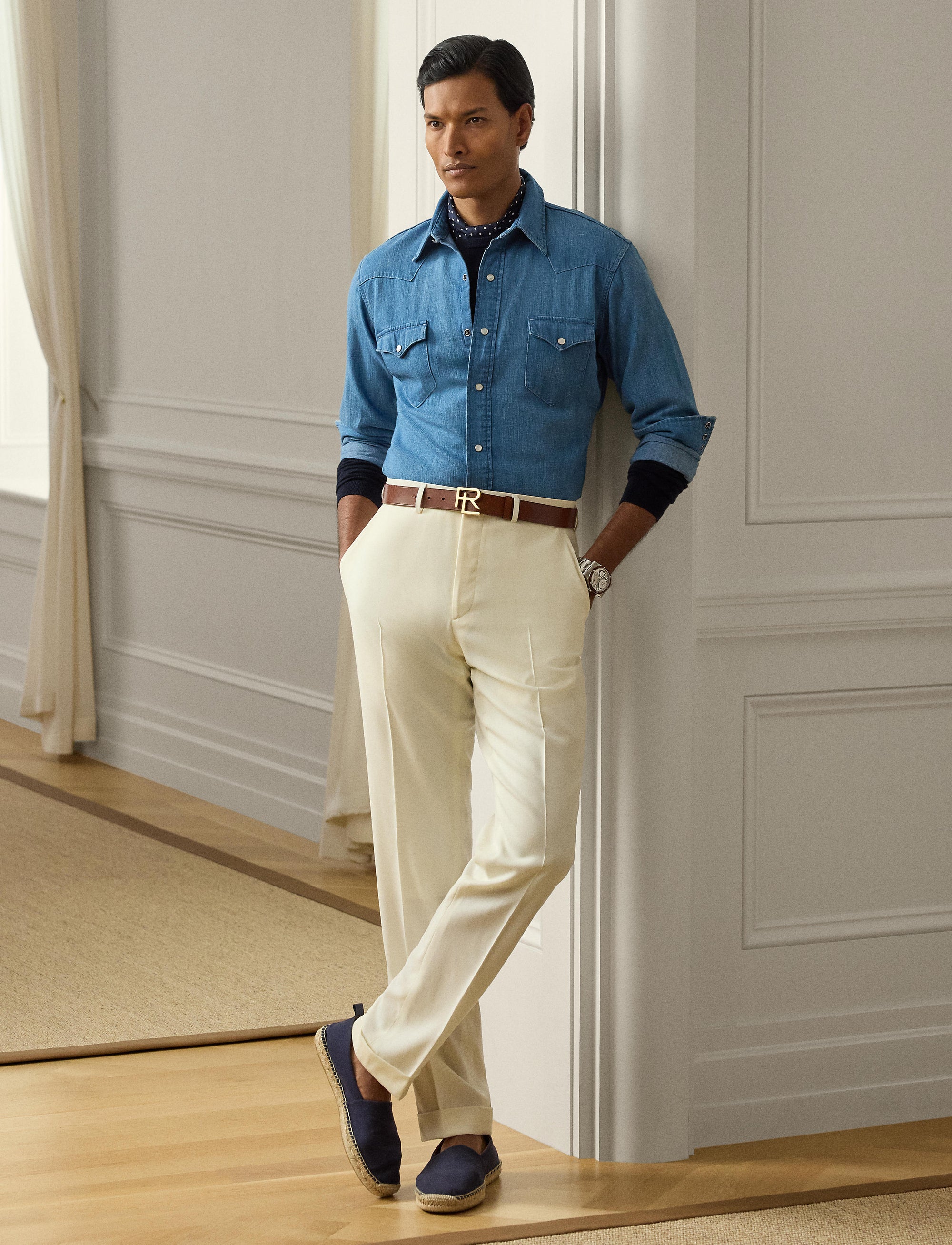 Chemise western en denim - Shore Indigo