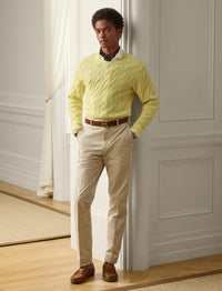Pull en cachemire torsadé - Lemon Meringue