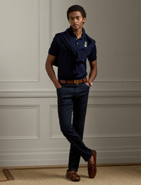 Bear Custom Slim pique polo shirt - Classic Chairman Navy