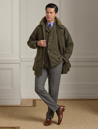 1pcs / NEW // OLIVE/LODEN MULTI PURPLE DECO COAT NO SUBCLASS WALLACE JKT