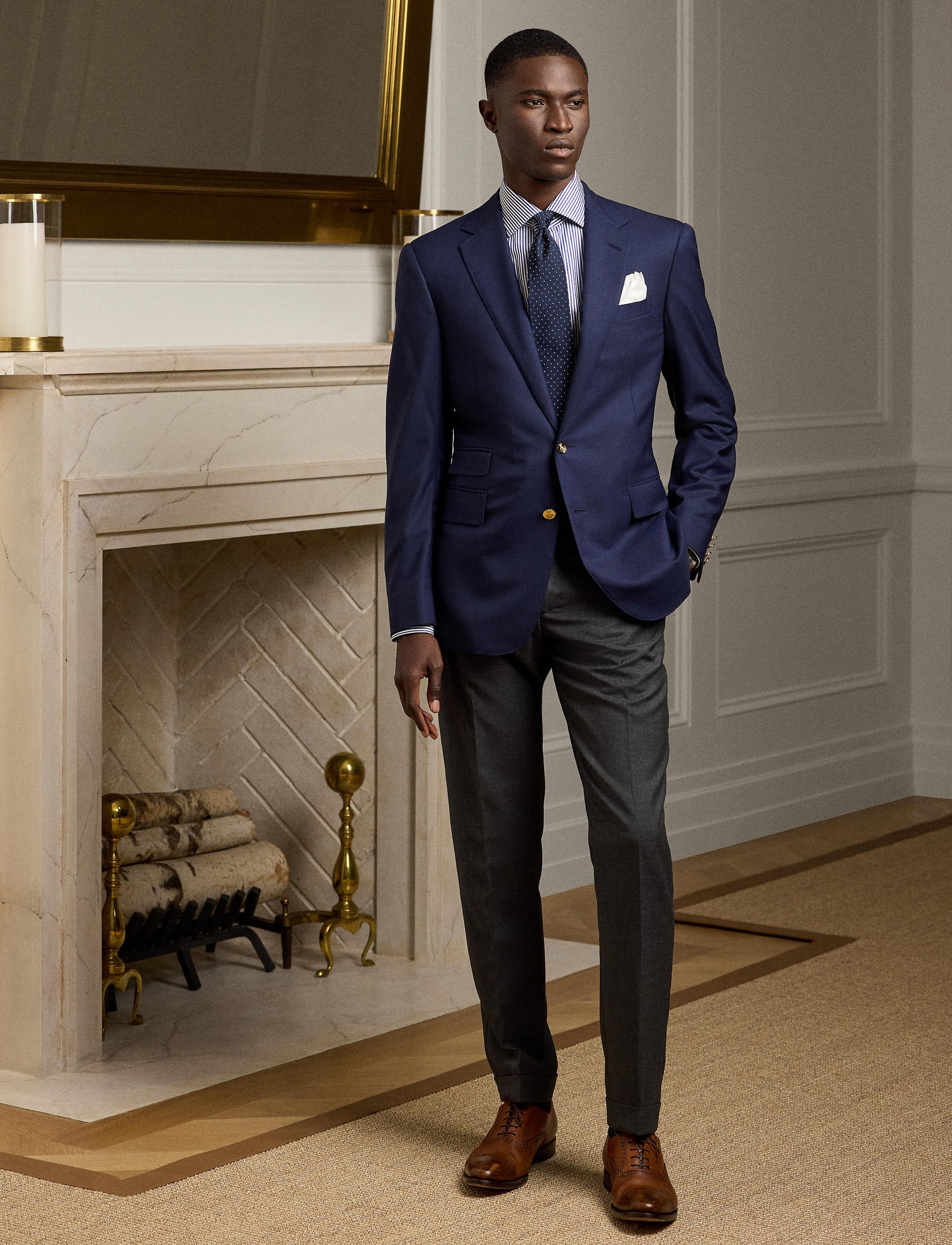 Chemise à rayures bengalies - Medium Blue And White