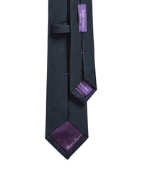 Silk faille tie - Navy