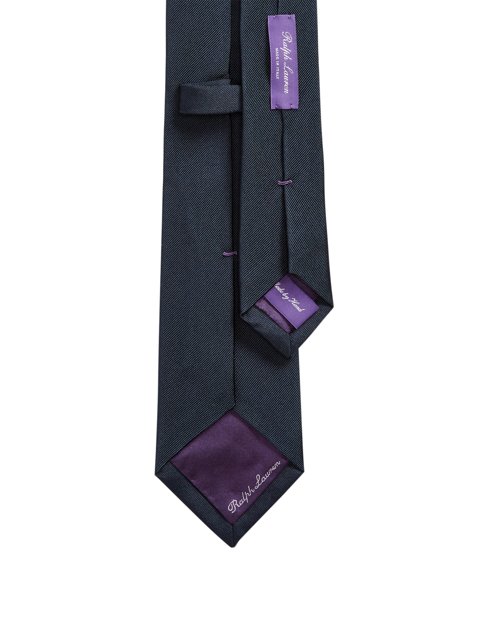 Silk faille tie - Navy