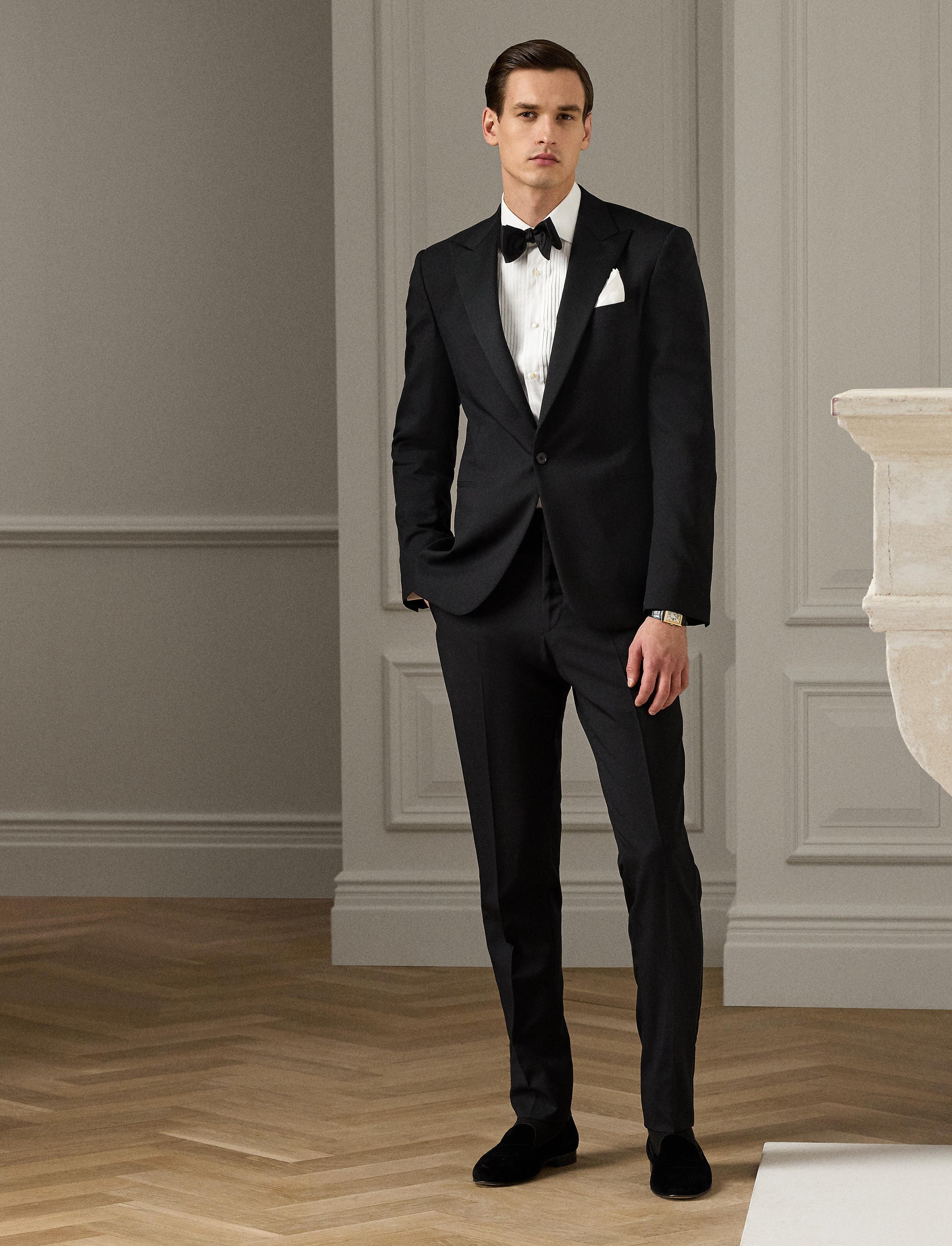 Chemise de smoking en popeline - White