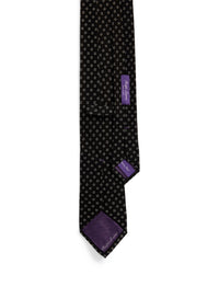 1pcs / NEW // BLACK/OFF WHITE NECK TIE NO SUBCLASS STANDARD