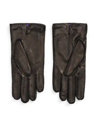 Gants doublés en cuir - Black