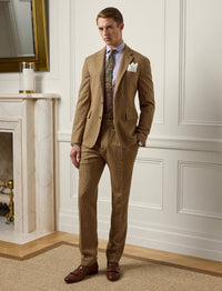 Prince of Wales shirt in twill - Lavender