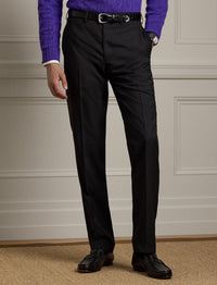 Gregory trousers in wool twill - Charcoal