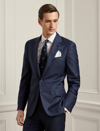 Costume Gregory peau de requin en laine - Navy