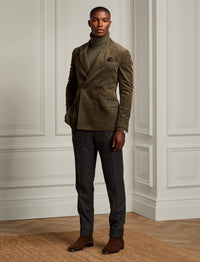 Veste de costume Hadley en velours - Dusty Sage