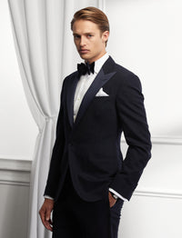 Veste de smoking Gregory en laine - Navy