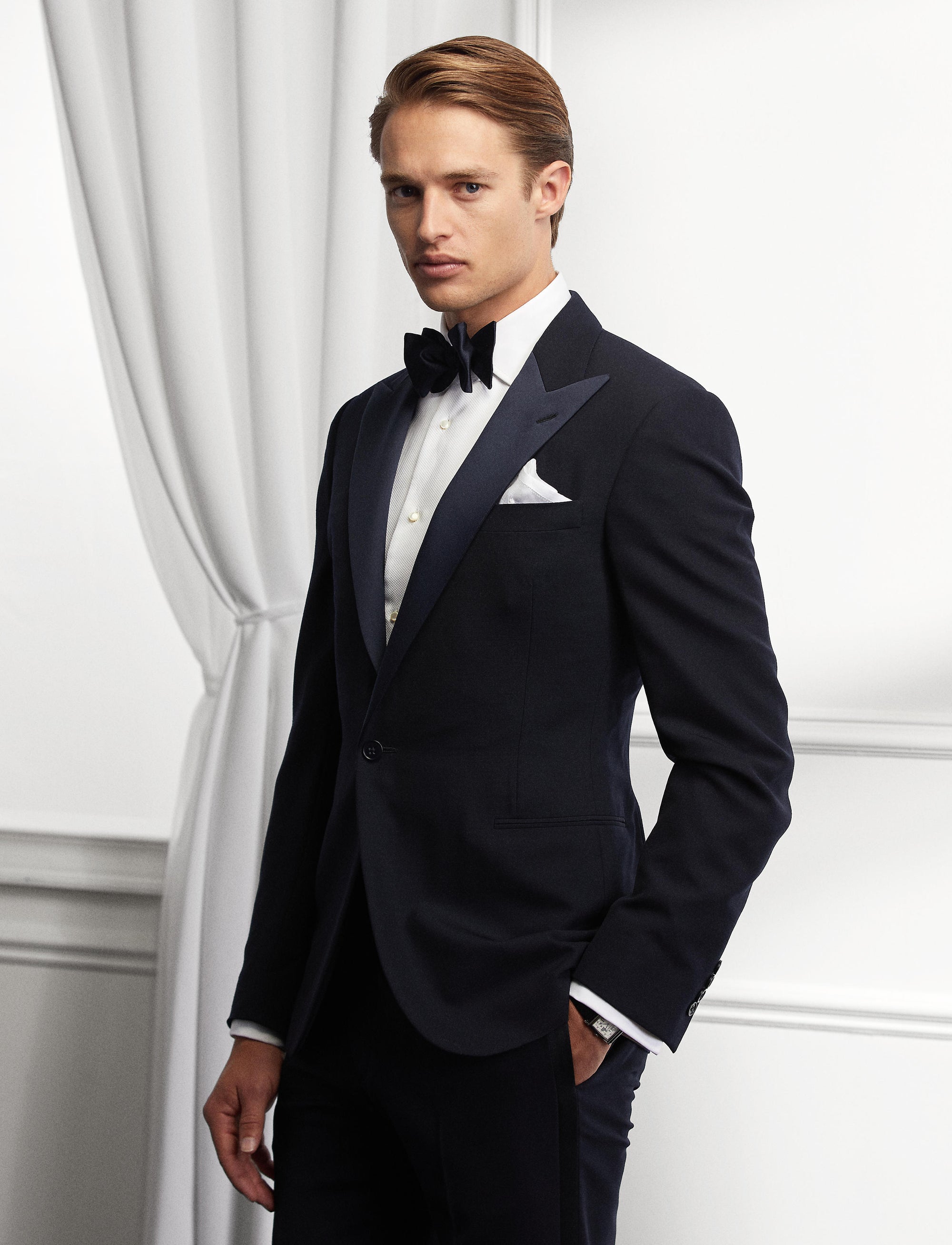 Veste de smoking Gregory en laine - Navy