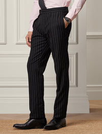 Pantalon Gregory rayé - Black & White