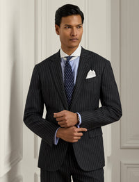 Kent wool suit - Dark Grey & Cream