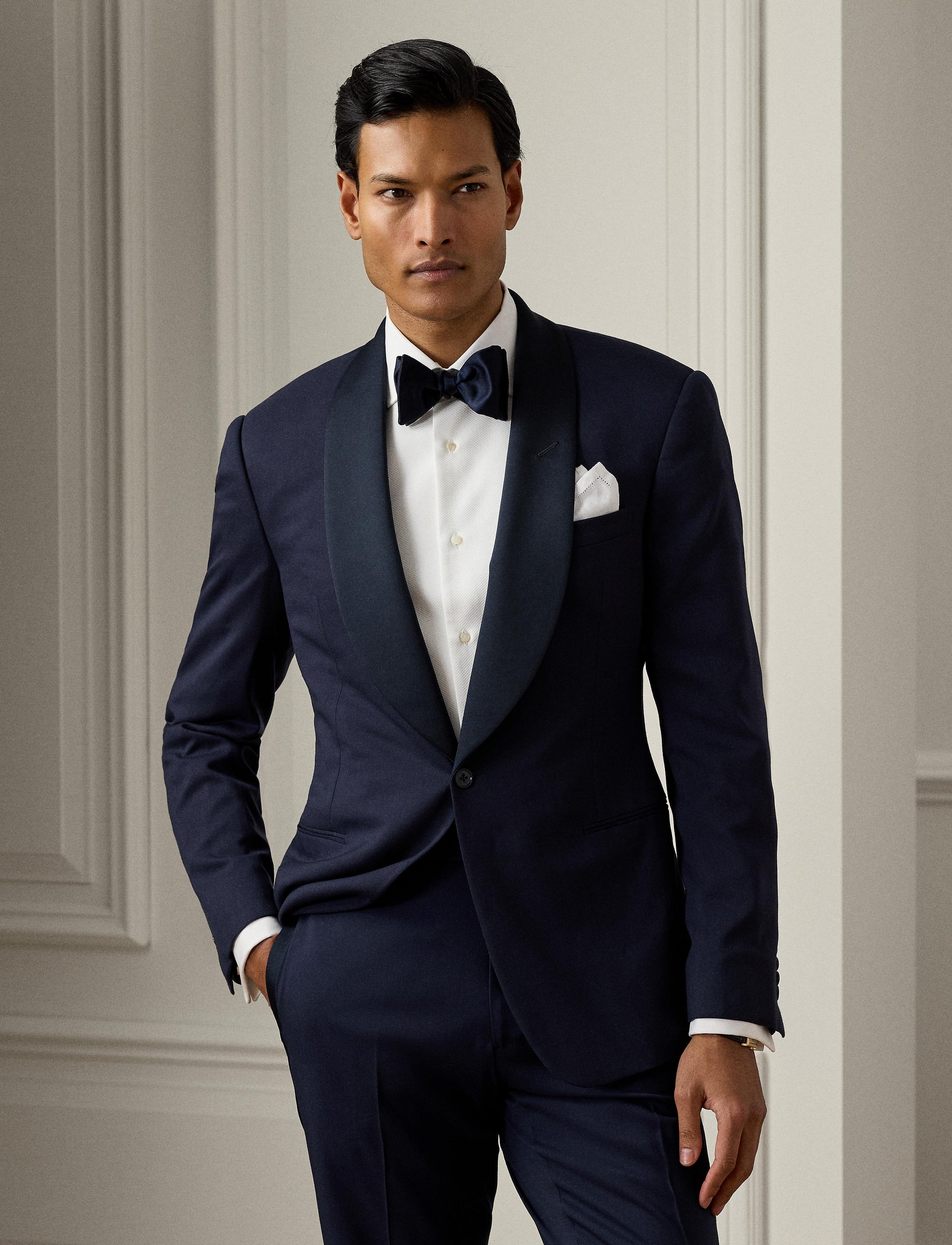 Smoking Gregory en laine - Navy