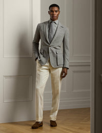 Veste Kent en cachemire - Light Grey & Multicolore