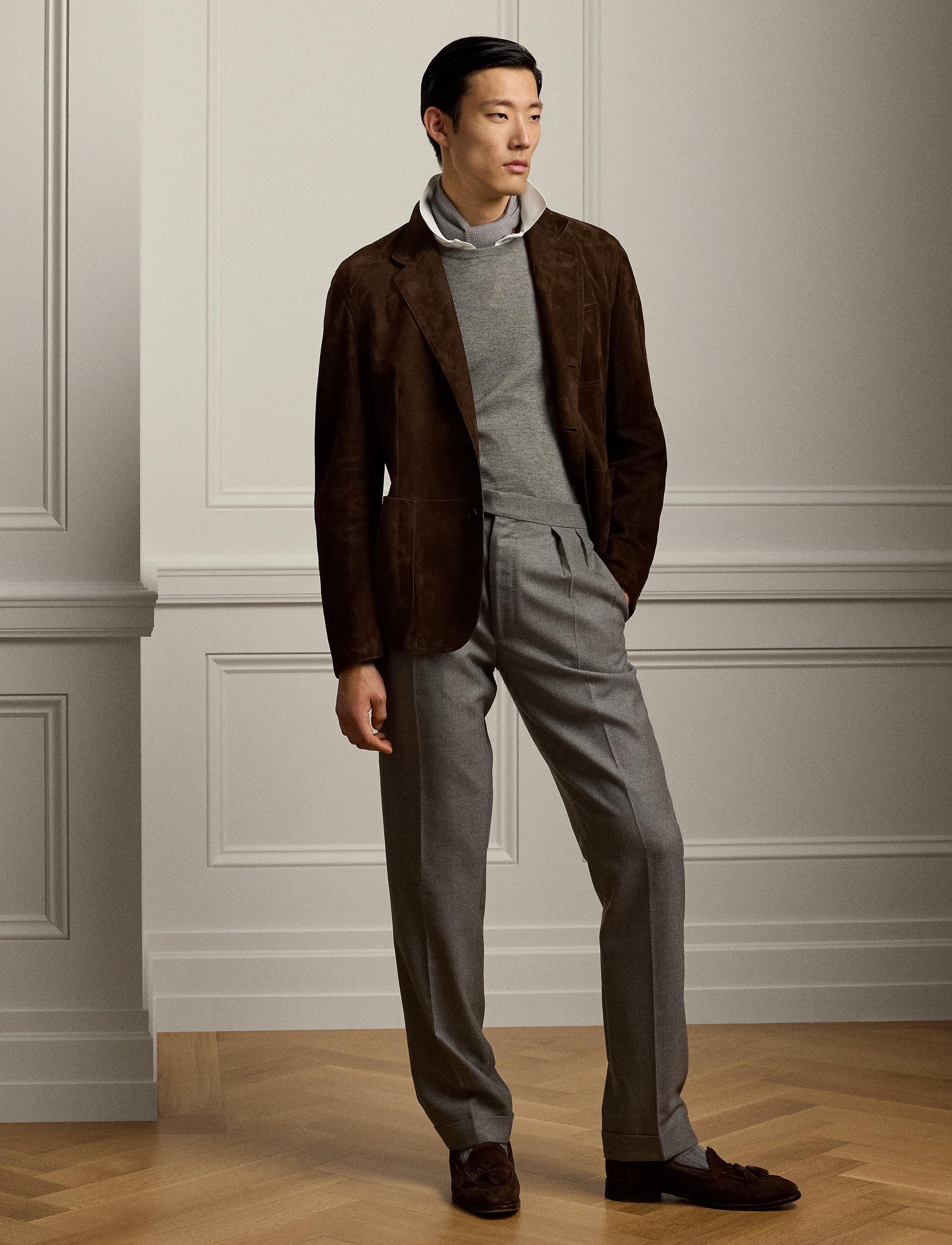 Blazer en daim - Brown