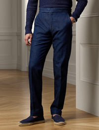 Pantalon de costume Gregory en denim - Navy