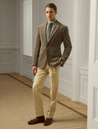 Veste de costume Kent en velours - Camel Melange
