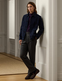 Veste Burnham en daim - Navy
