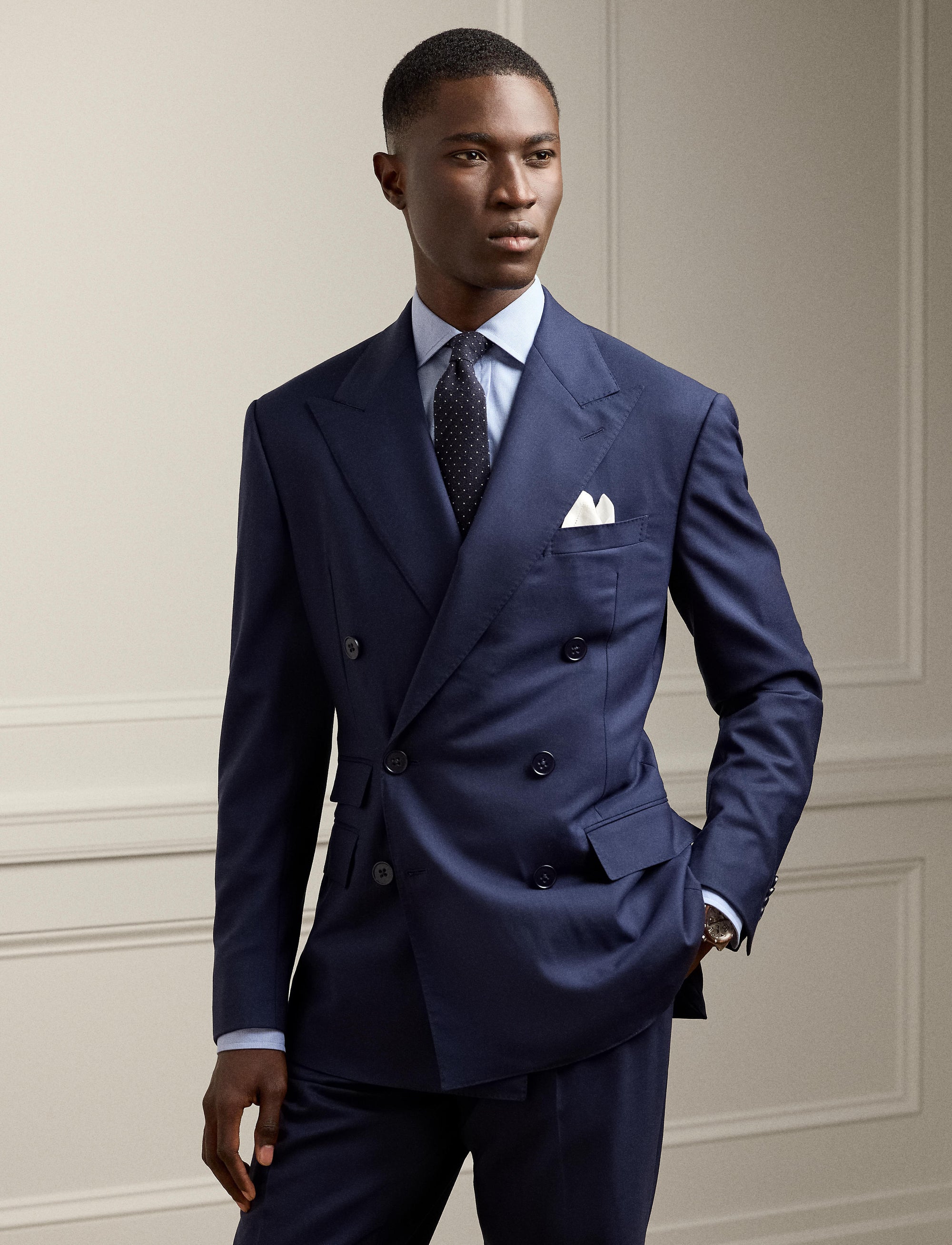 Costume Kent en sergé de laine - Classic Navy