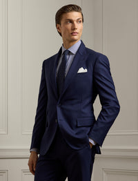 Gregory suit in wool twill - Classic Navy