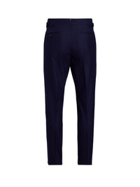 Pantalon Gregory en flanelle de laine - Navy