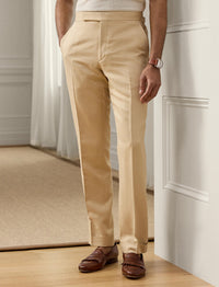 Gregory silk trousers - Tan