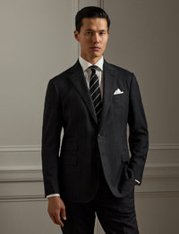 Kent small polka dot wool suit - Charcoal & Multicolore