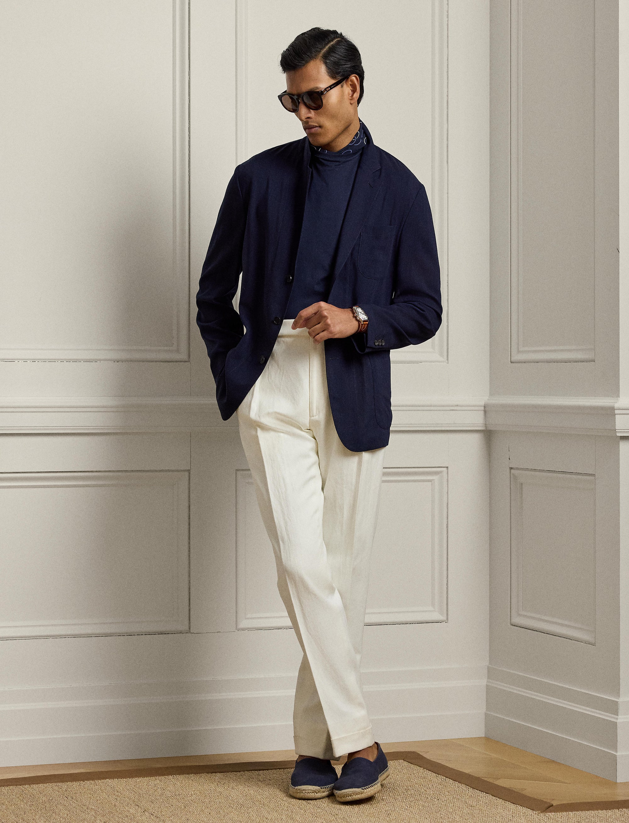 Blazer en gaze de laine - Classic Chairman Navy