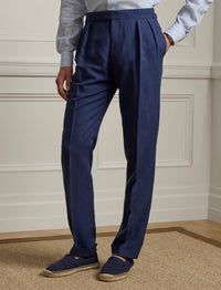 Gregory silk trousers - Navy