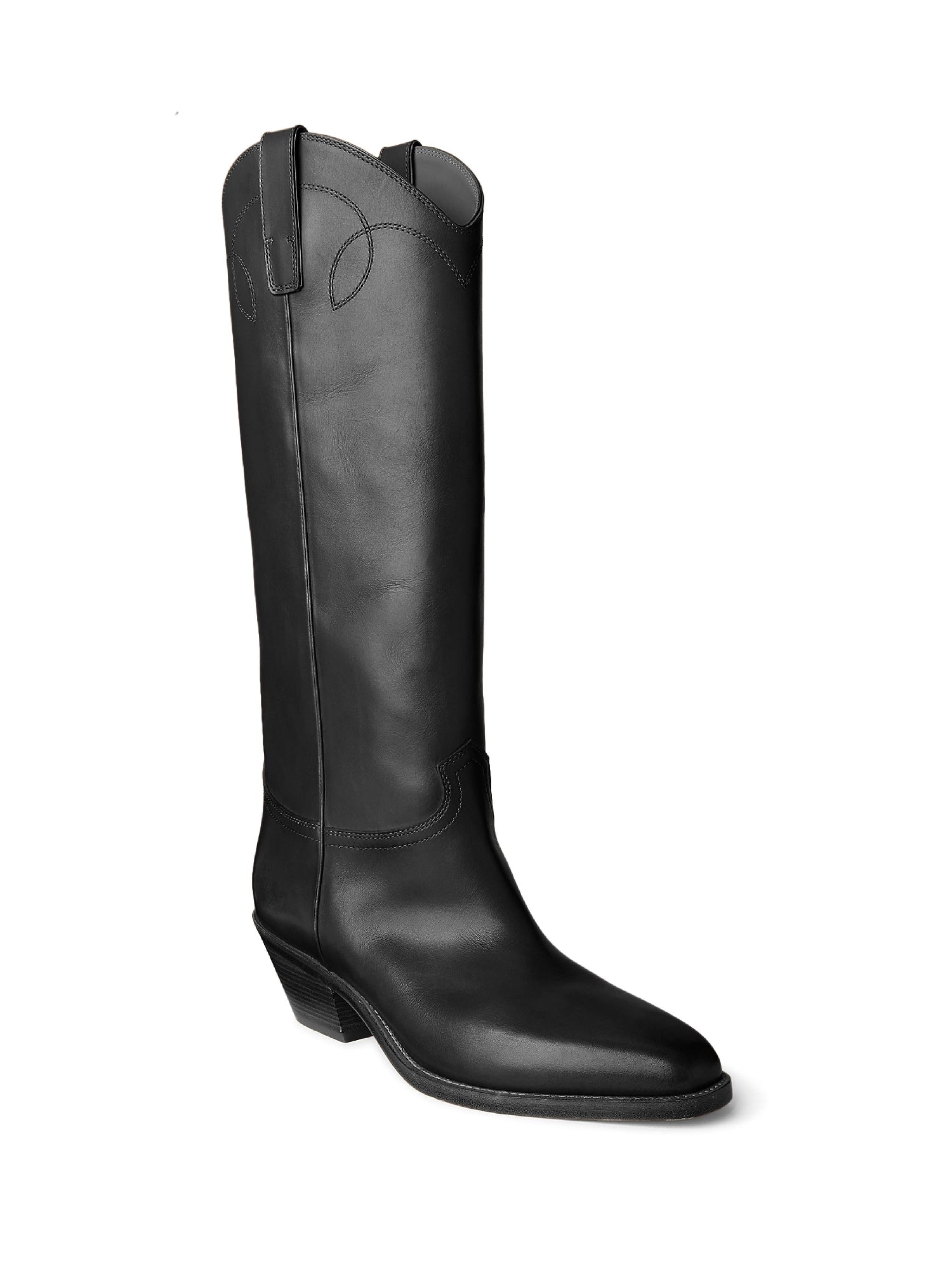 Jaelynne 45 high leather boots - Black