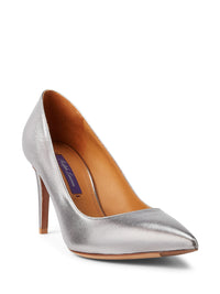 Armissa 100 pumps in metallic leather - Steel