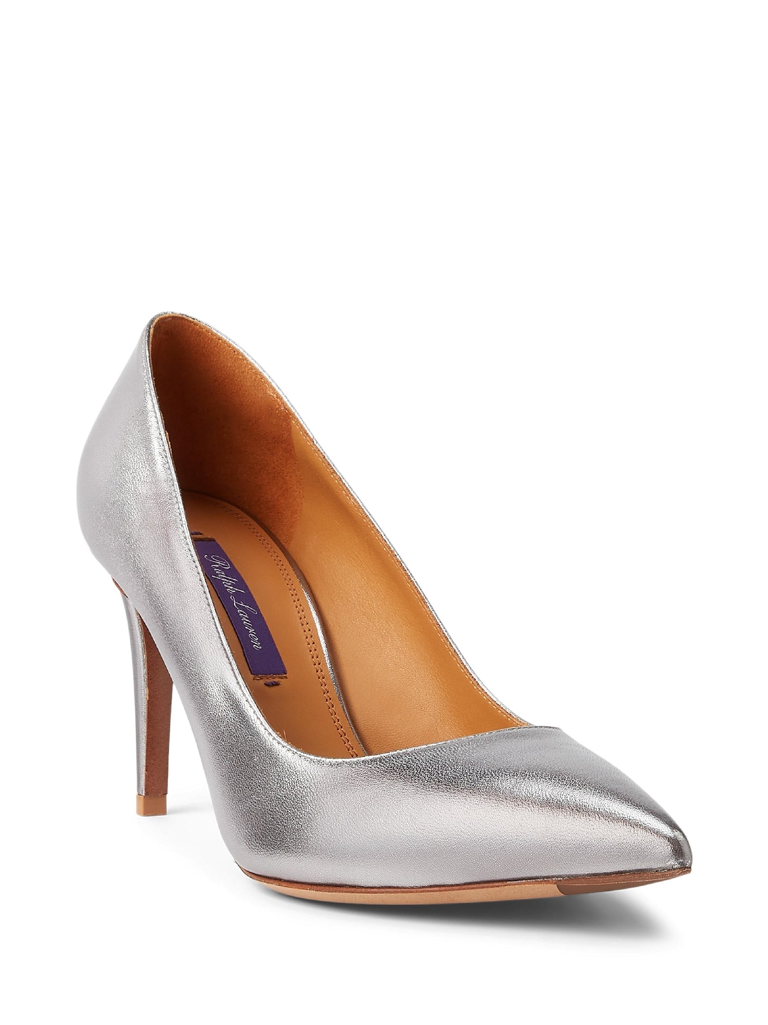 Armissa 100 pumps in metallic leather - Steel