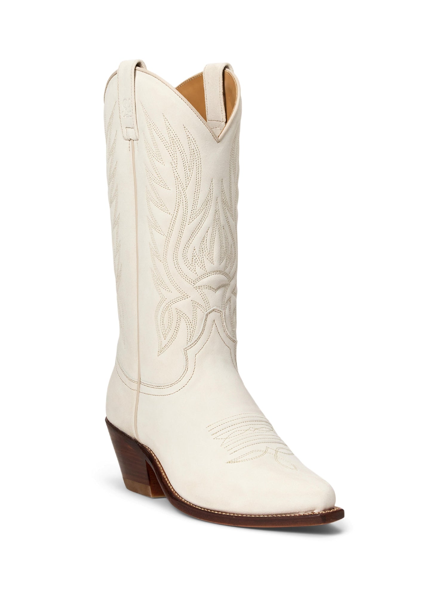 Bottes de cowboy Chilton 40 en cuir - Lux Cream