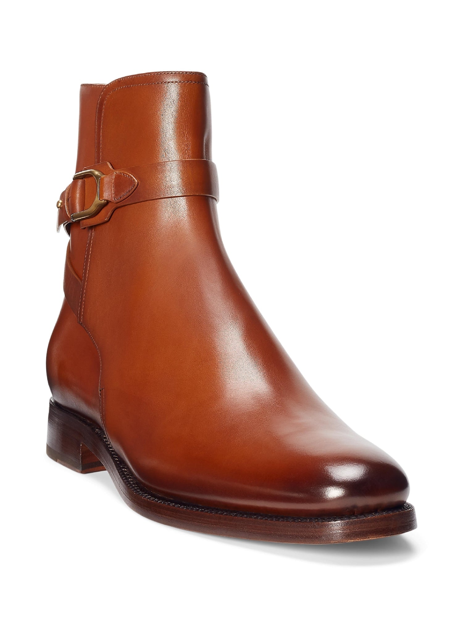 Welington tan leather boots - Camel