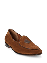 Chaussons Belvin à monogramme en daim - Luxury Teak