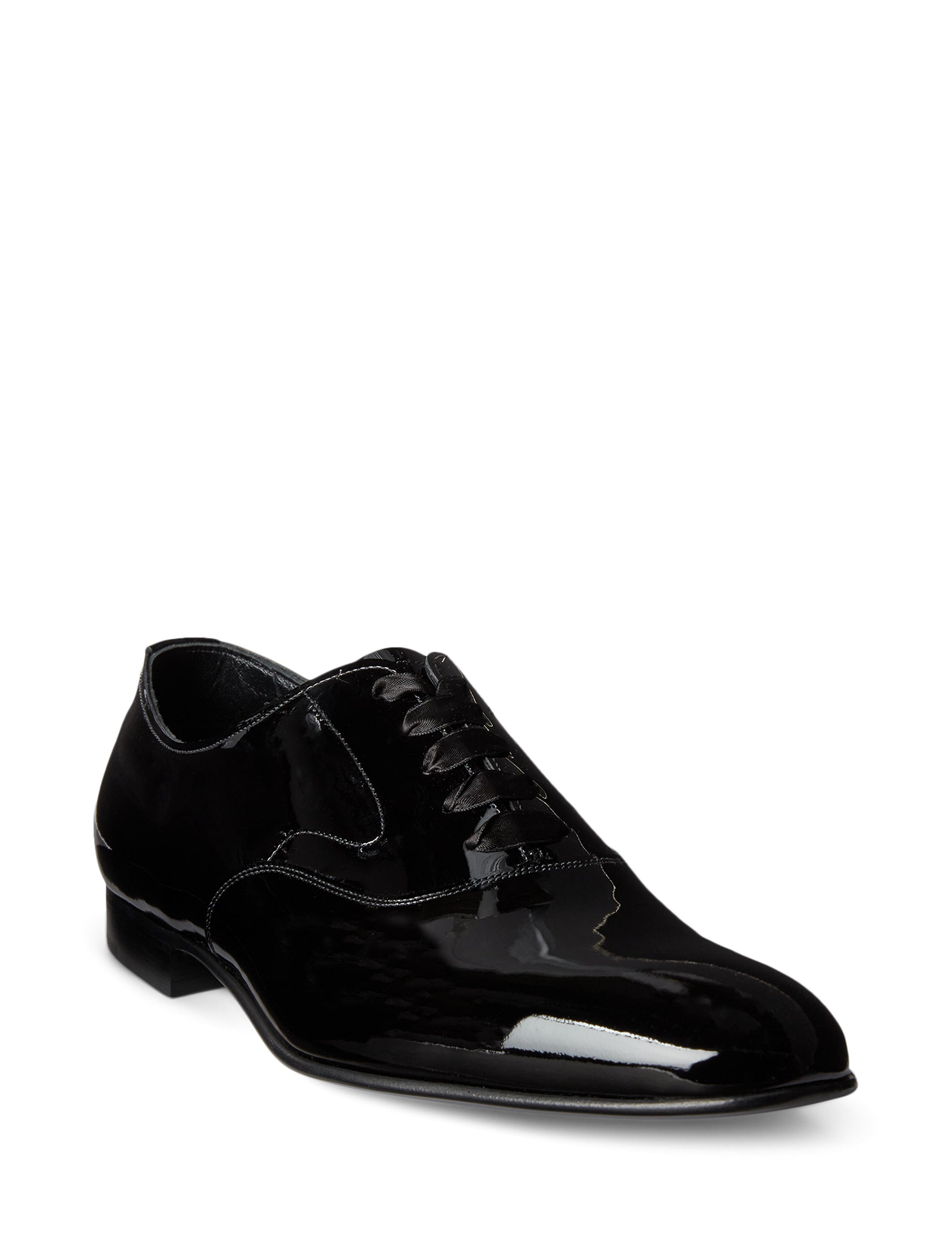Chaussures Paget en vachette vernie - Black