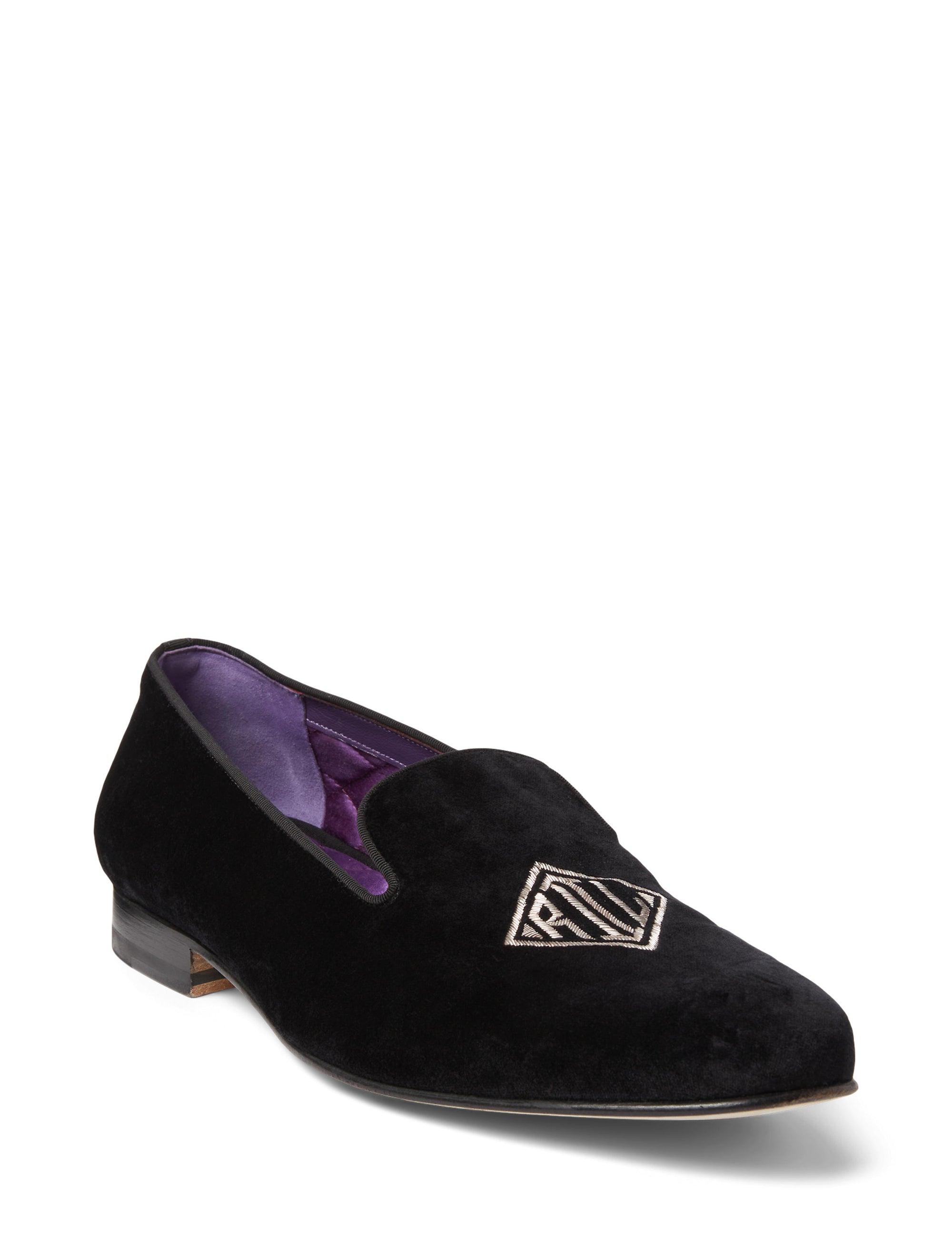 Chaussons Alonzo bullion en velours - Polo Black