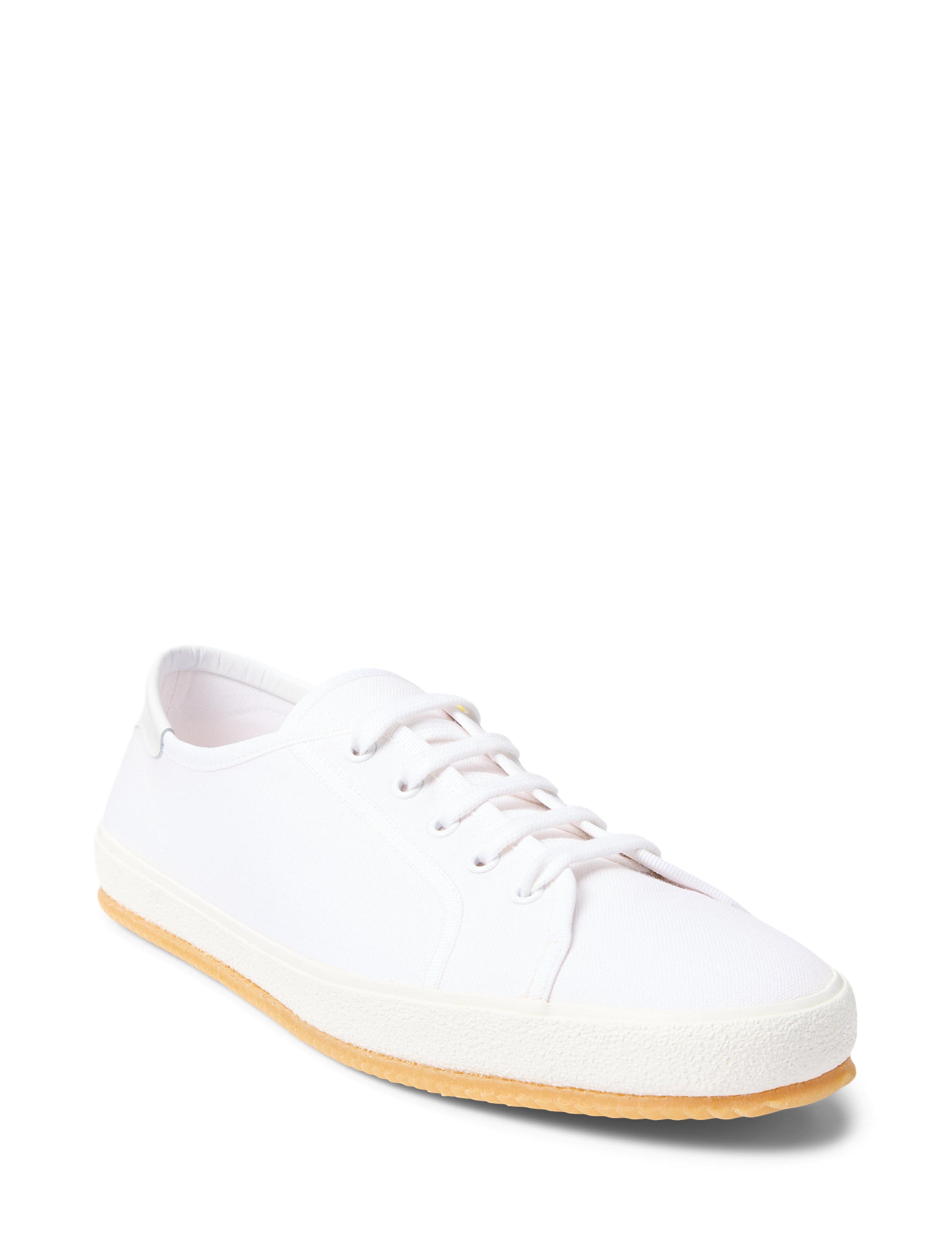 Baskets Bayston en toile de coton - Bianco
