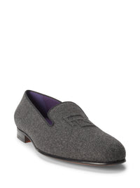 Chaussons Alonzo en flanelle de laine - Dark Grey