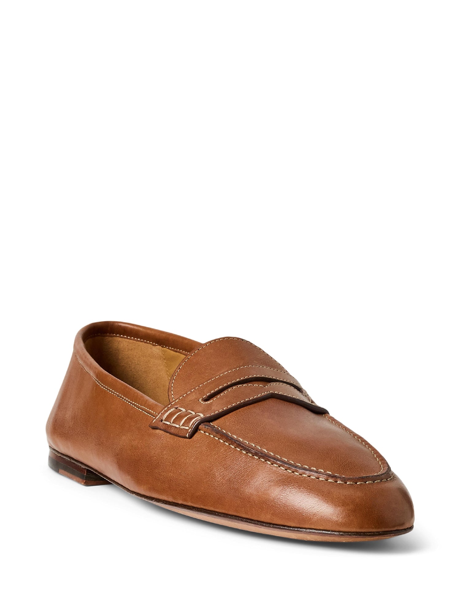 Leather Collins loafers - Tan