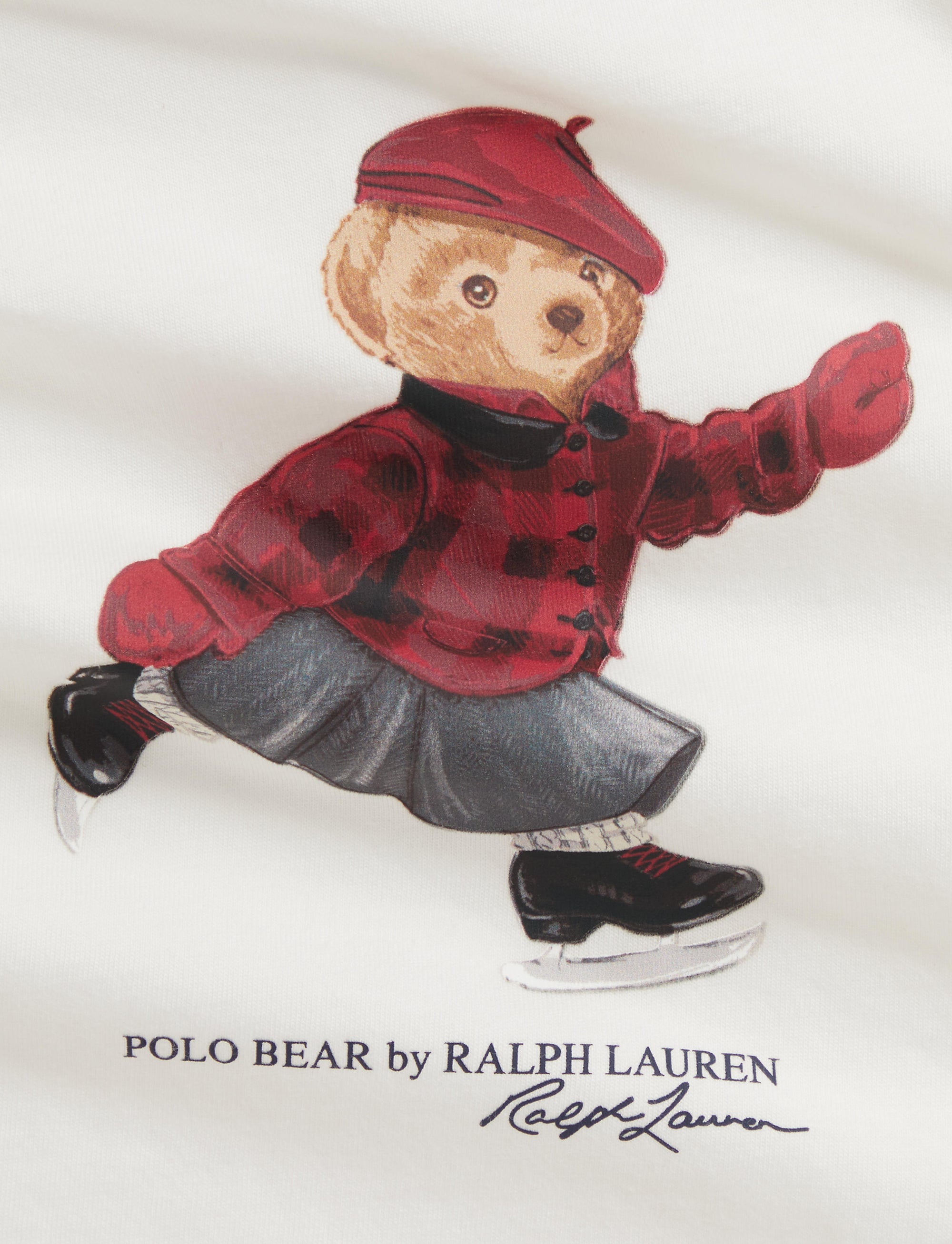T-shirt Polo Bear à manches longues  - Trophy Cream