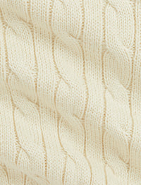 Pull en coton torsadé - Andover Cream