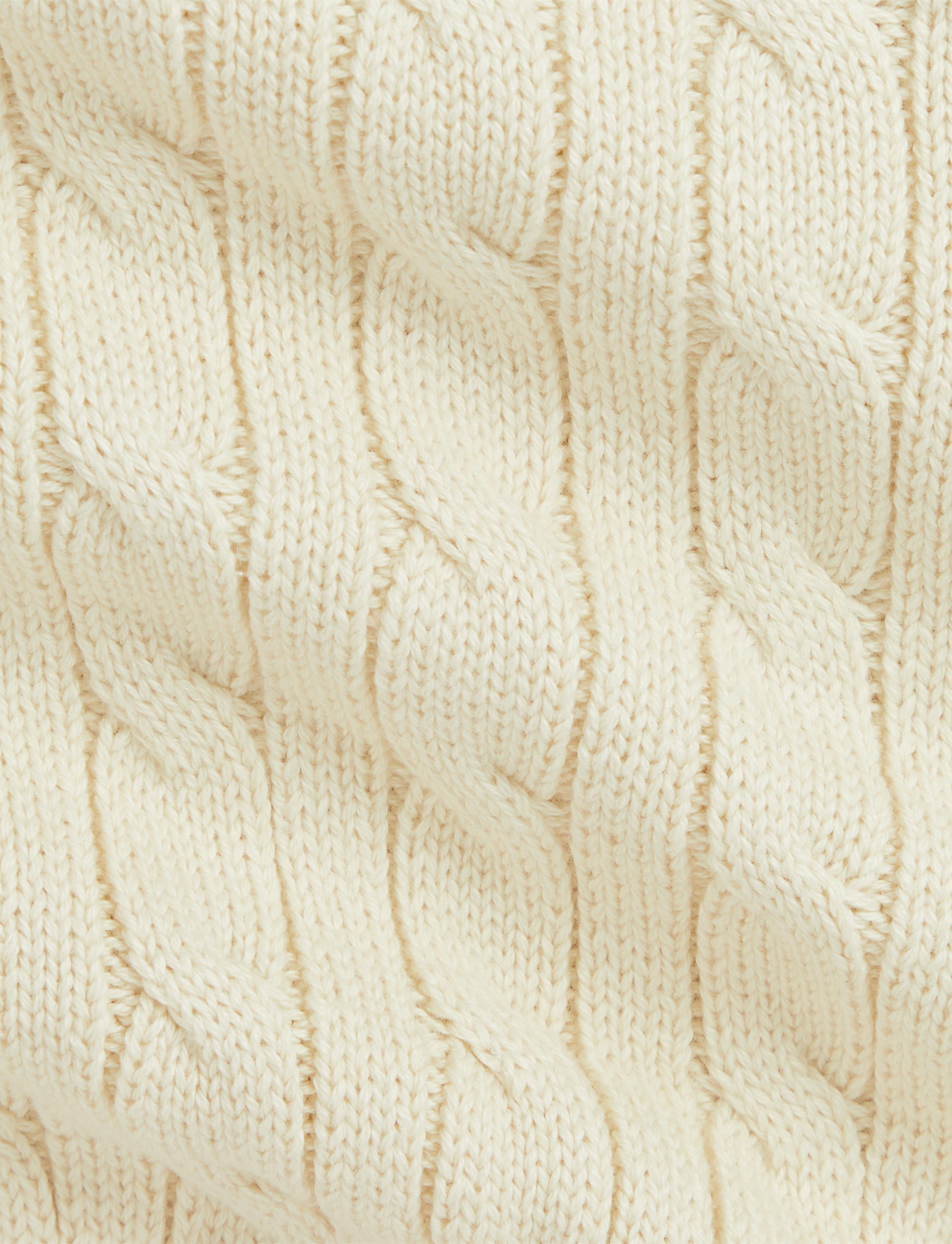 Pull en coton torsadé - Andover Cream
