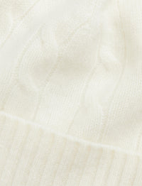 Bonnet et chaussons en cachemire - Warm White