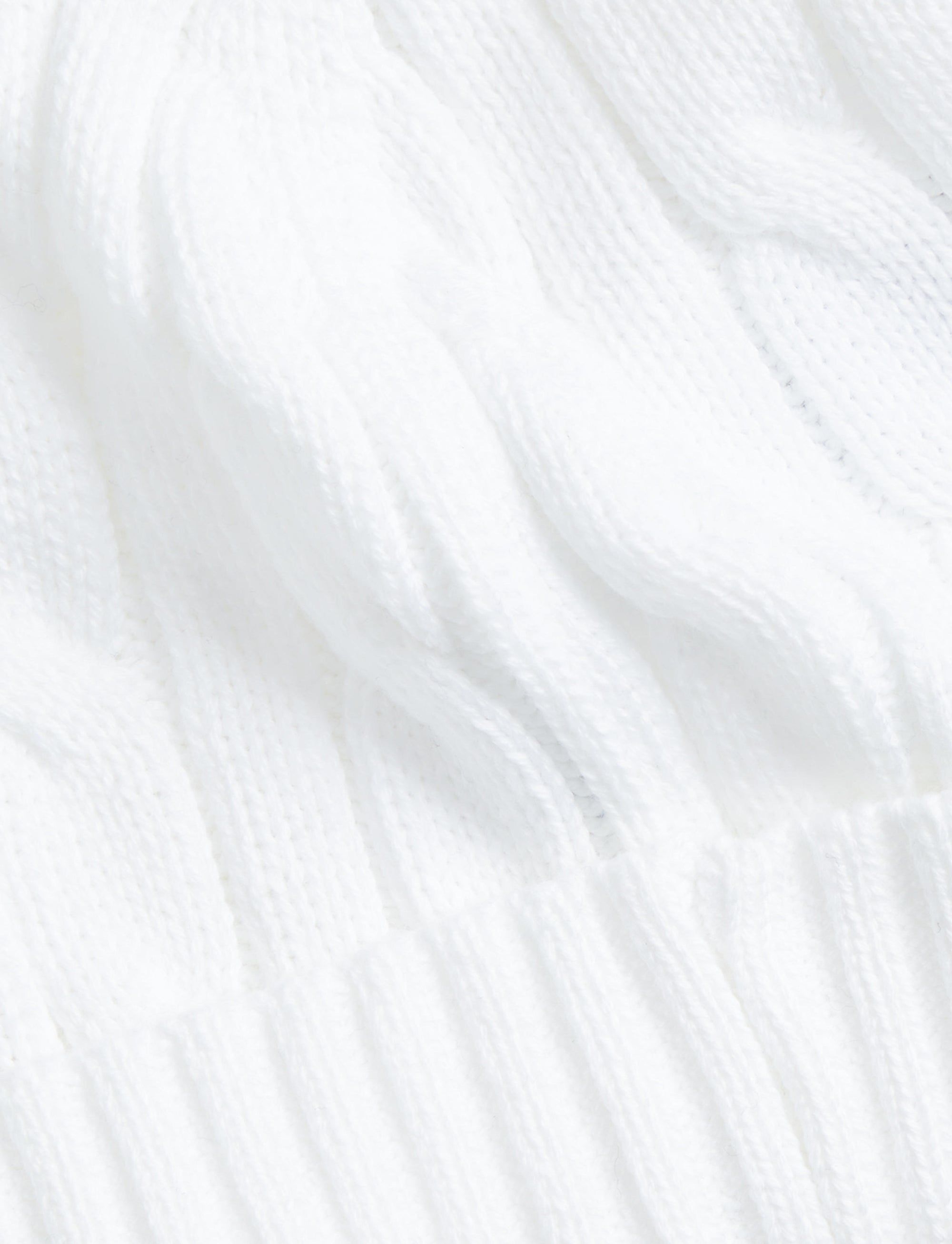 Ensemble bonnet et boots en coton - White
